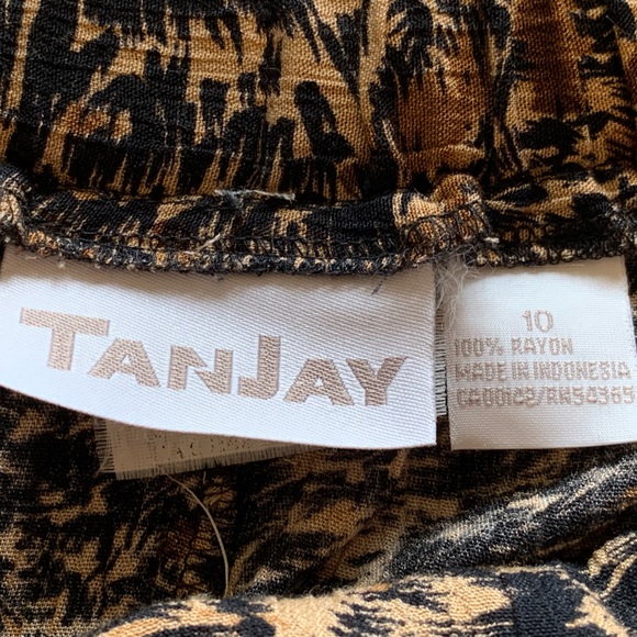 Animal print, long vintage skirt - Picture 4 of 4